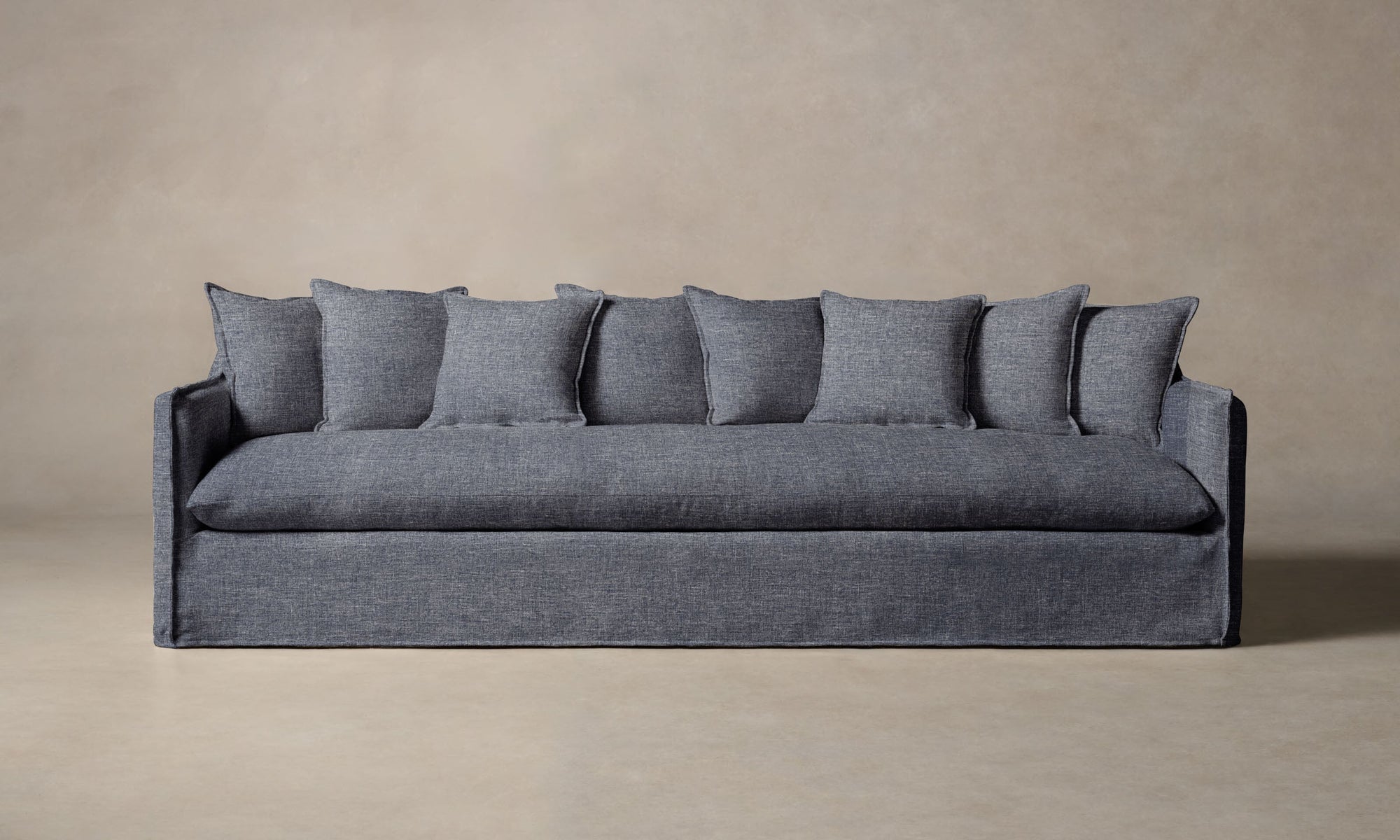 The Dune Sofa - Heritage Belgian Linen Lake