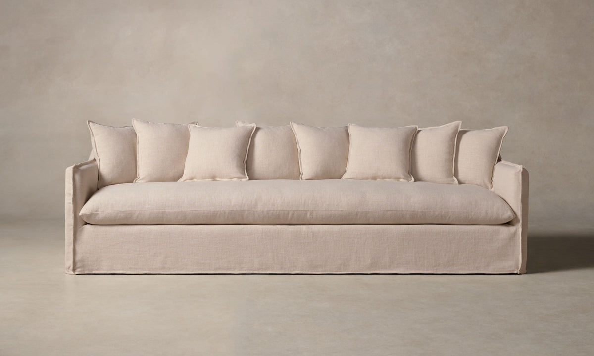The Dune Sofa - Heritage Belgian Linen Petal