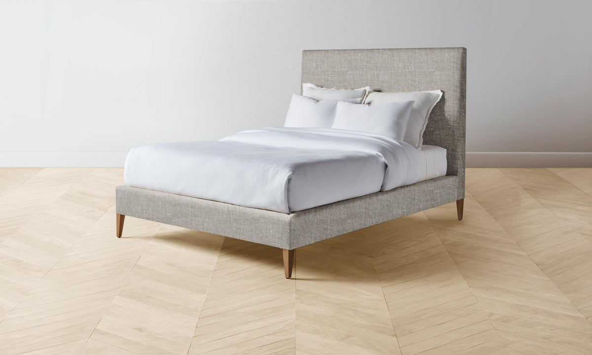 The Essex Bed - Heritage Belgian Linen Agate