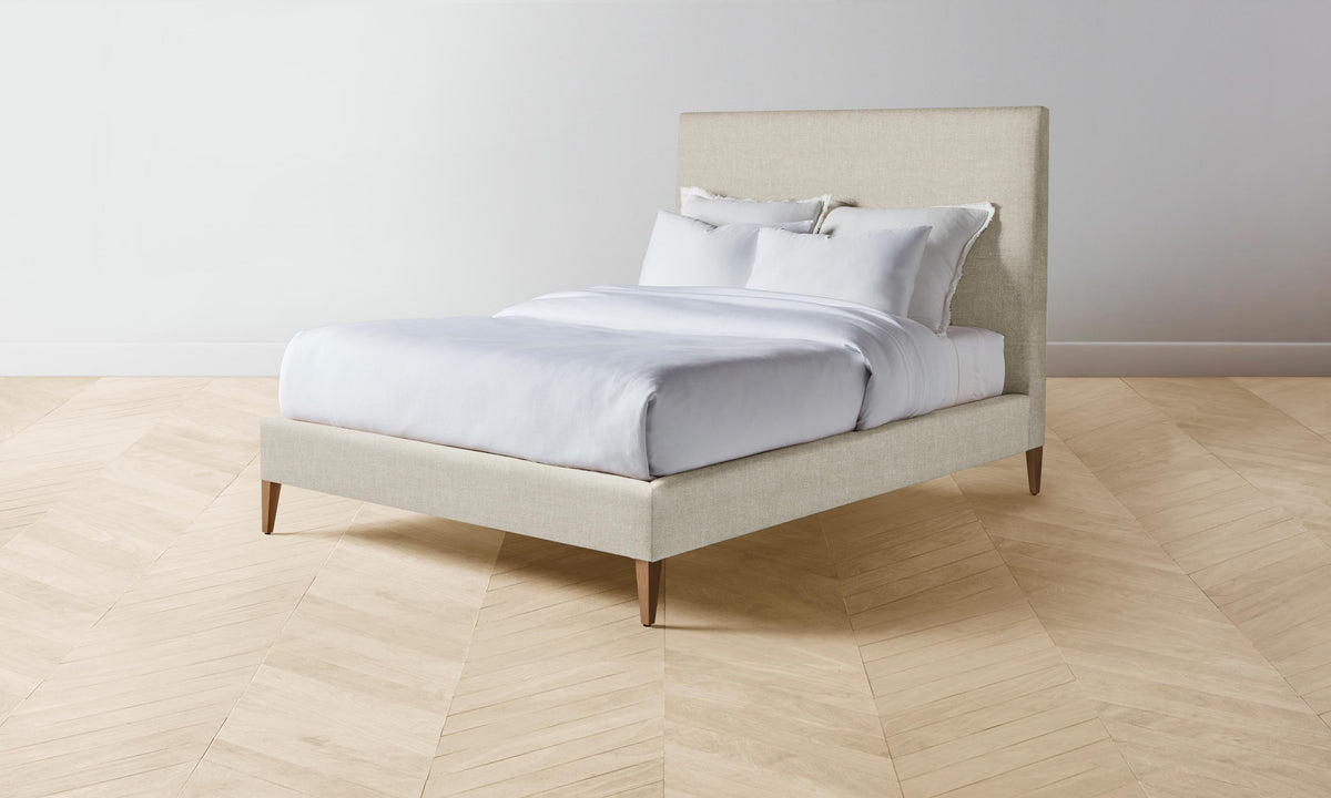 The Essex Bed - Heritage Belgian Linen Alder