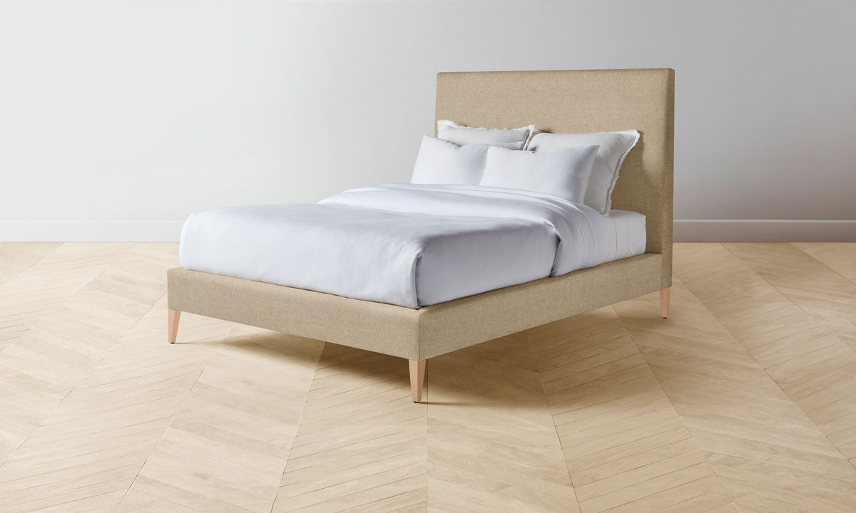 The Essex Bed - Italian Brushed Wool Fox