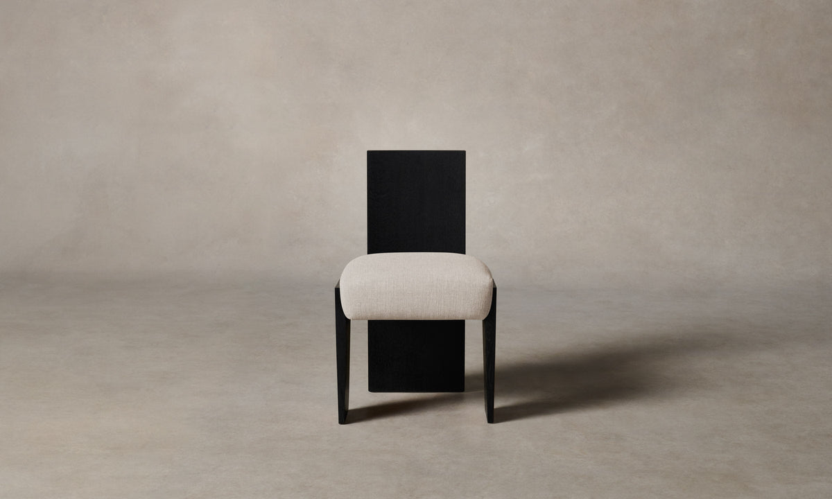 The Garrett Dining Chair - Heritage Belgian Linen Summit