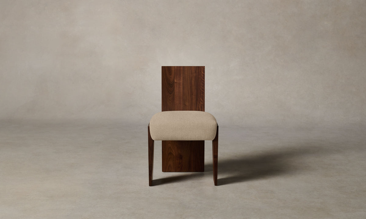 The Garrett Dining Chair - Italian Brushed Wool Fox