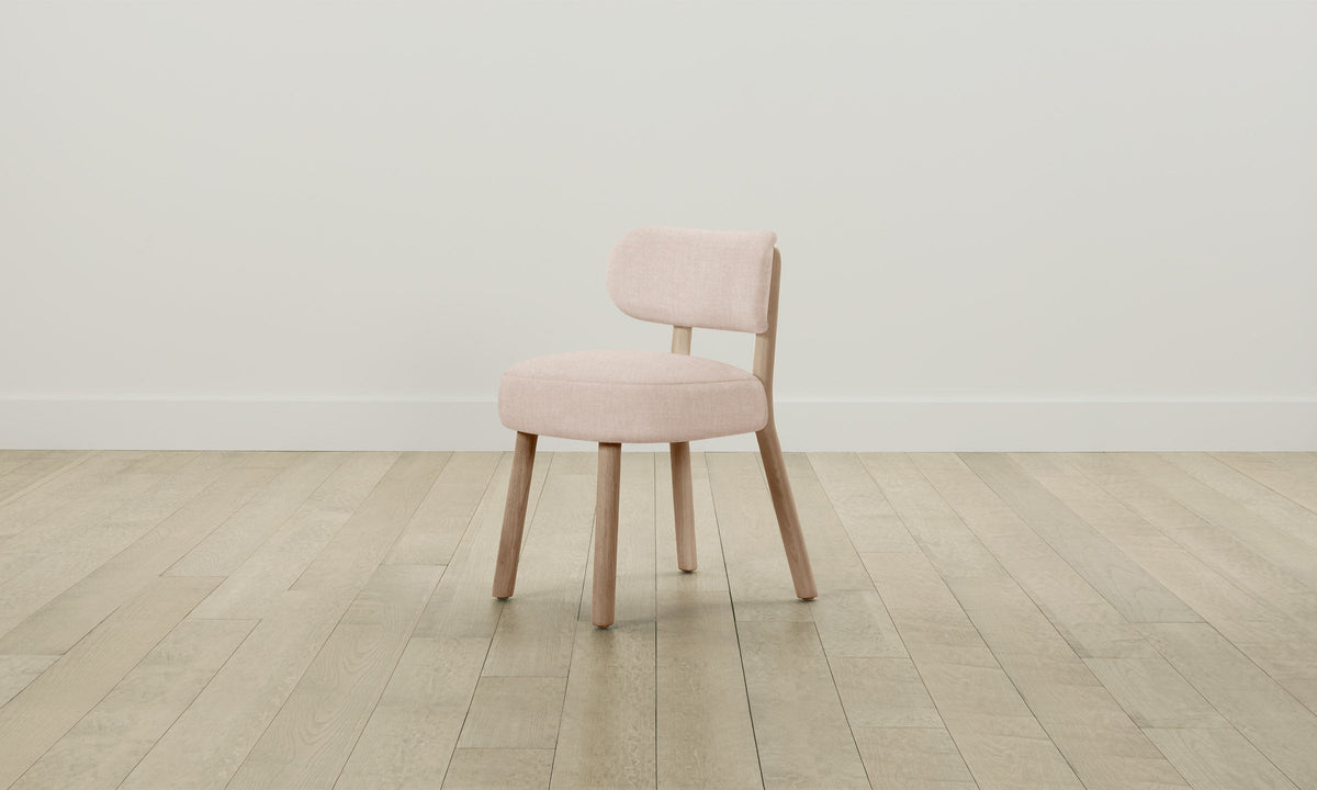 The Jane Dining Chair - Heritage Belgian Linen Petal