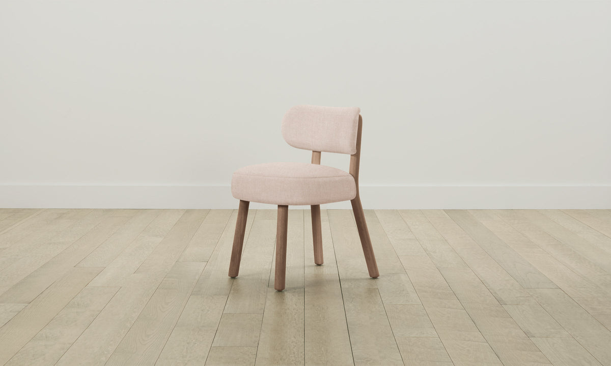 The Jane Dining Chair - Heritage Belgian Linen Petal