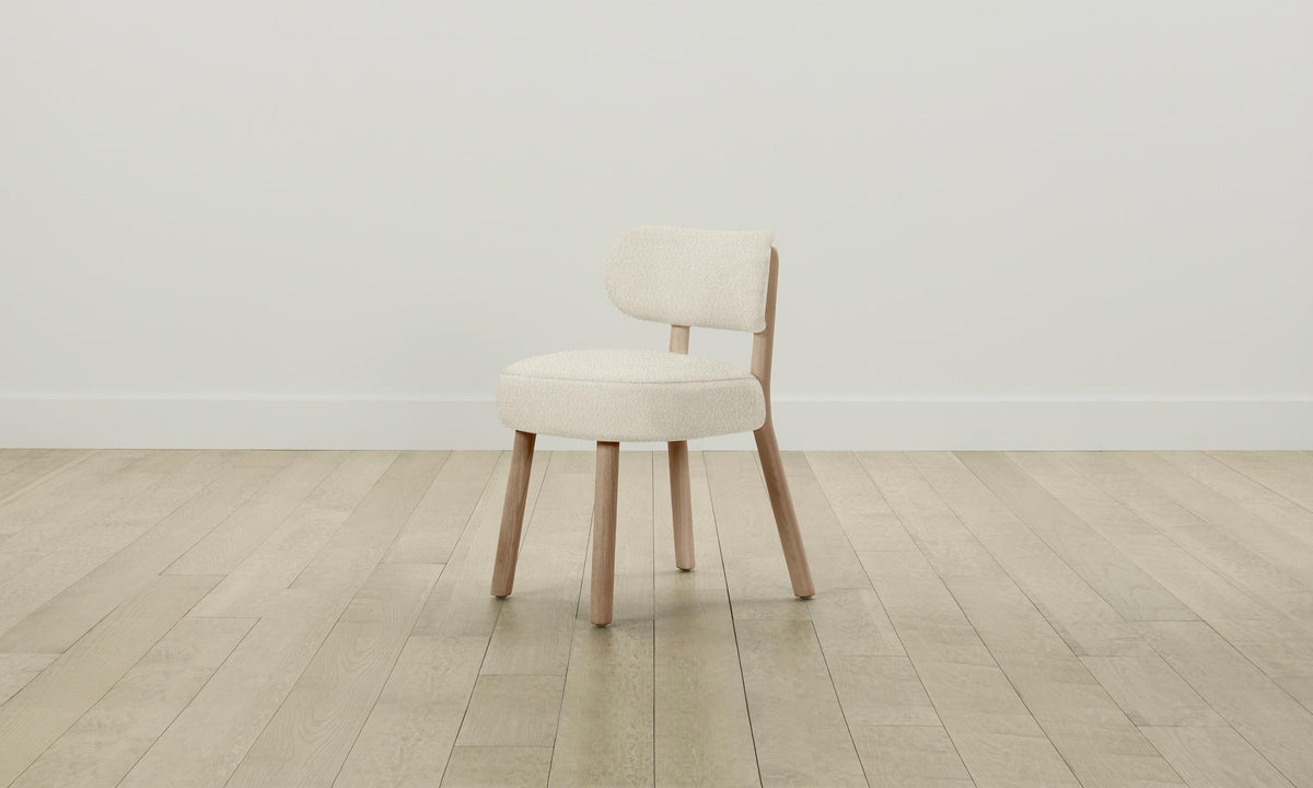 The Jane Dining Chair - Italian Bouclé White