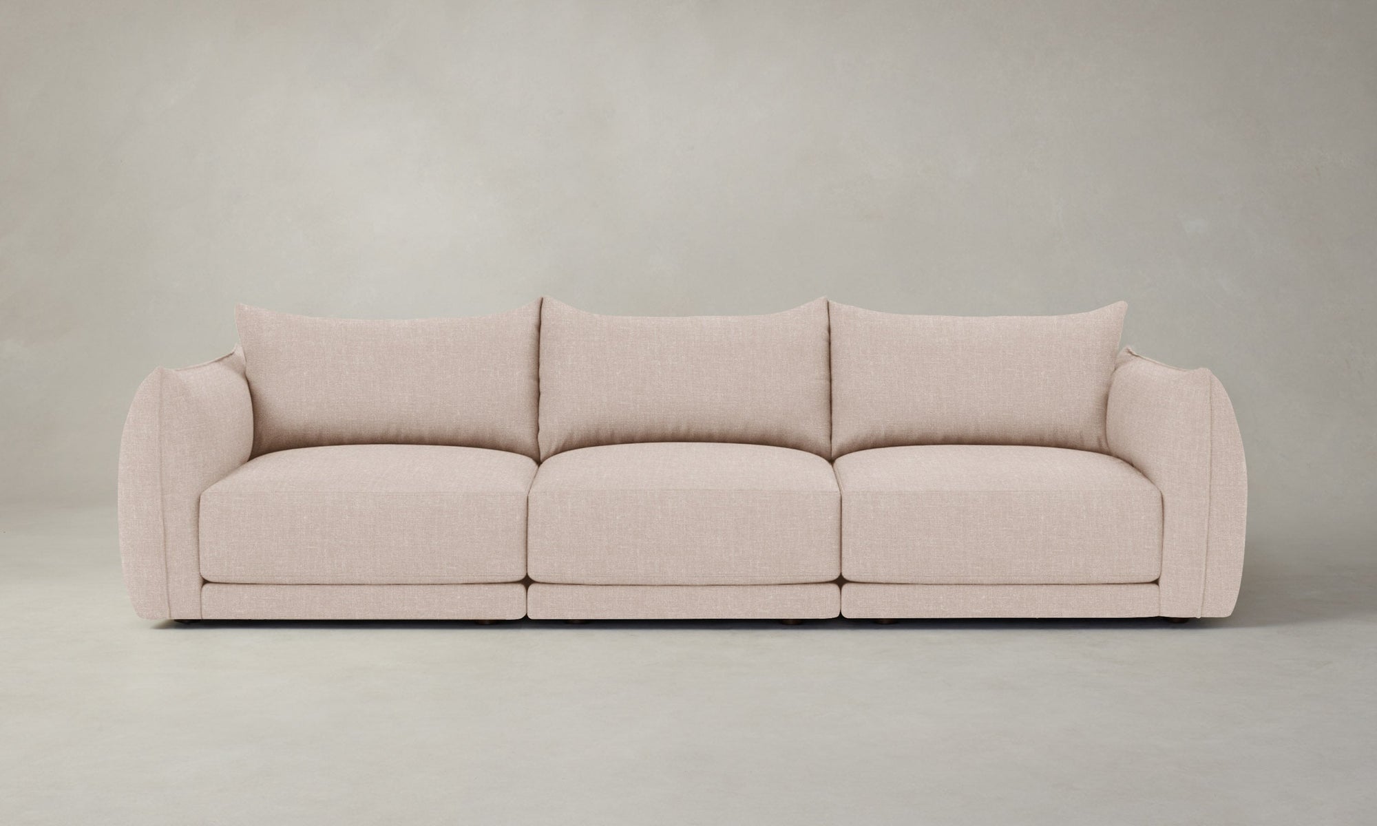 The Jones Modular Sofa - Heritage Belgian Linen Petal