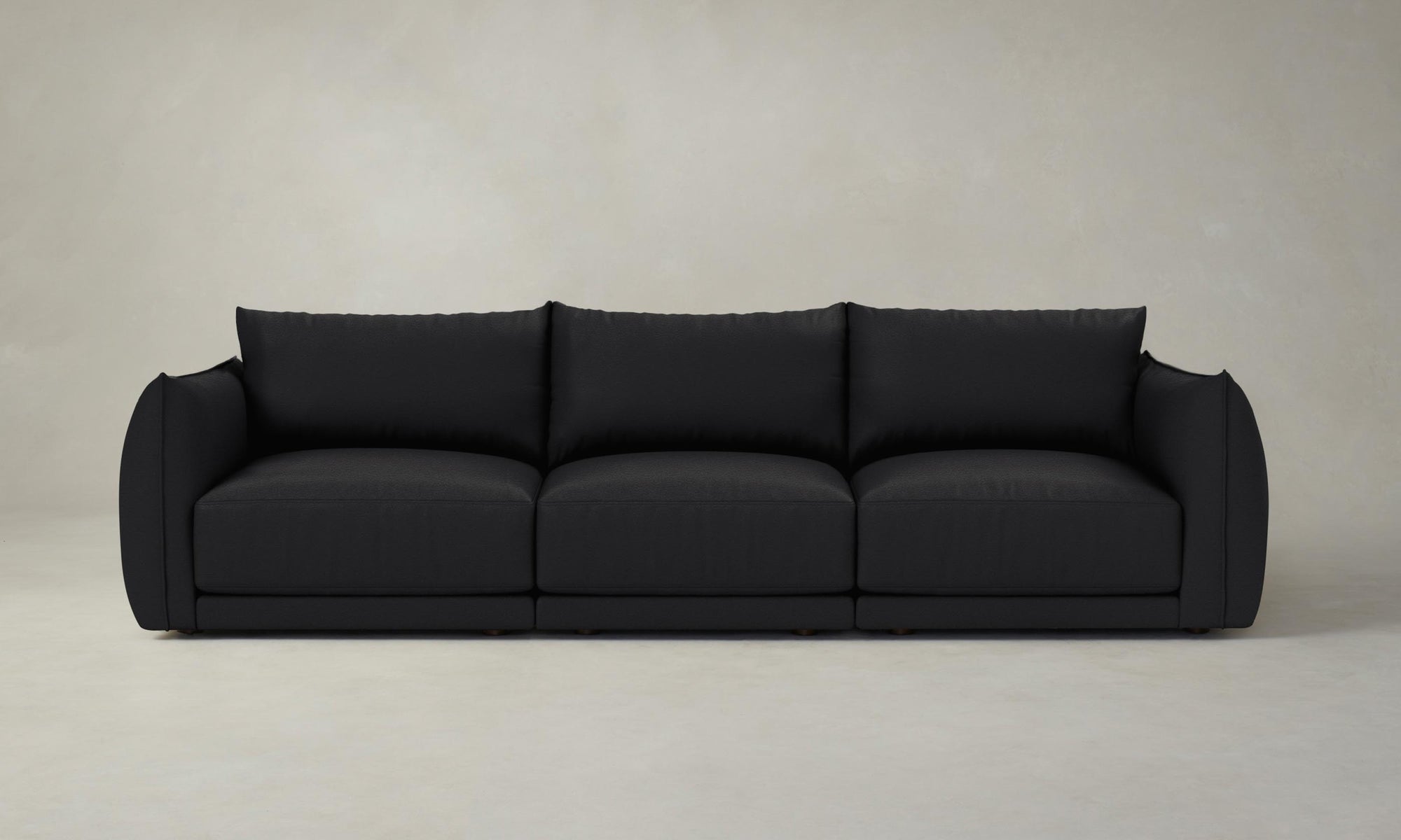 The Jones Modular Sofa - Pebbled Leather Ink