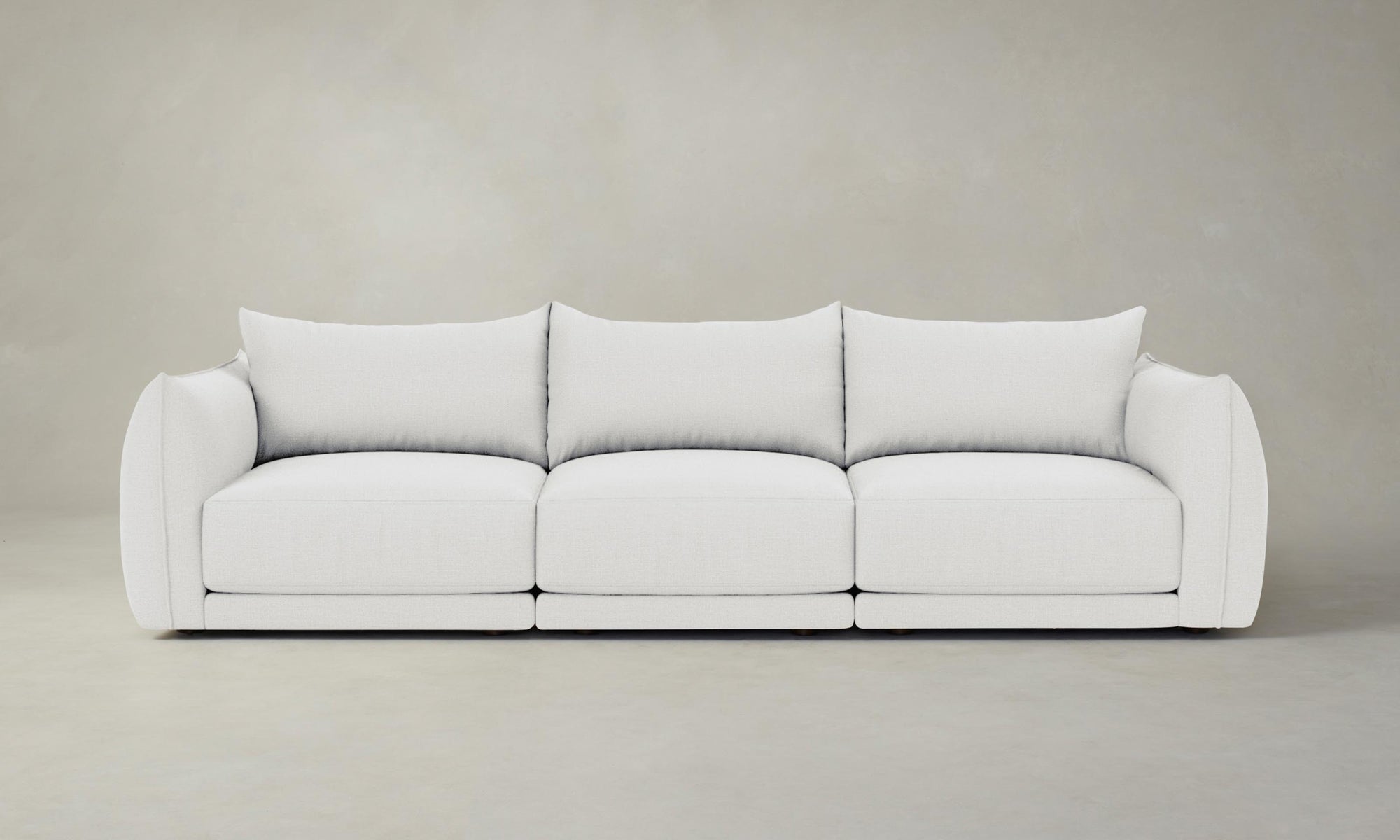 The Jones Modular Sofa - Performance Linen Weave Pure White