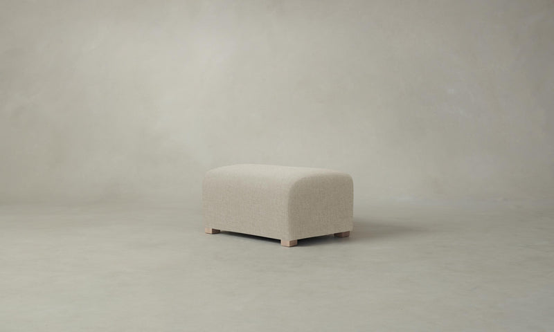 The Lenox Ottoman - Heritage Belgian Linen Alder
