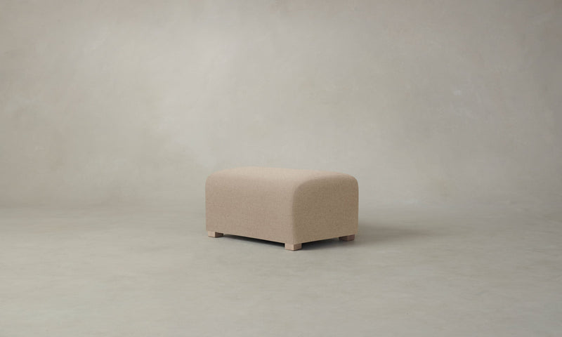The Lenox Ottoman - Italian Brushed Wool Fox