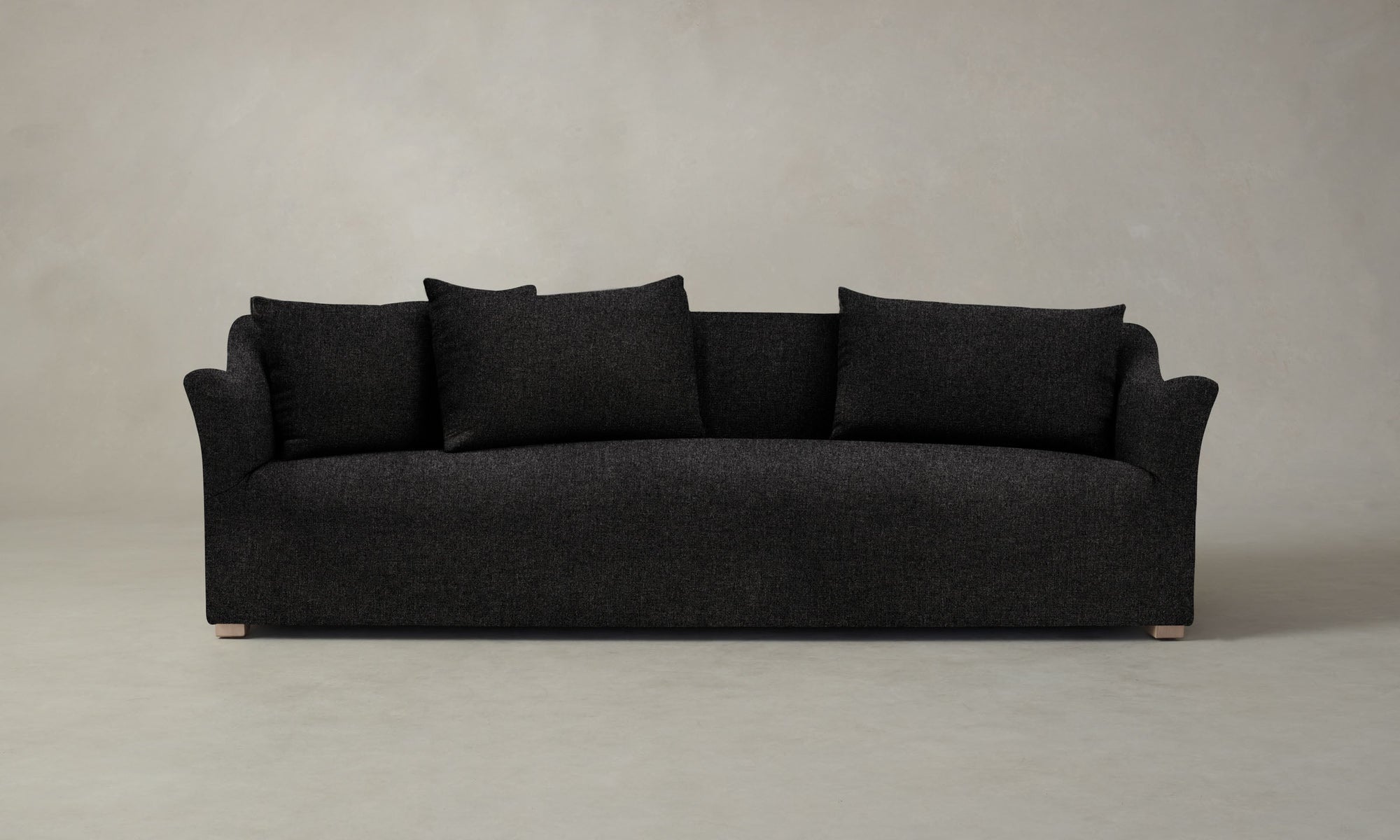 The Lenox Sofa - Italian Brushed Wool Pepper