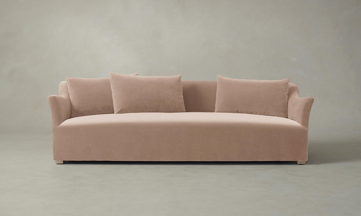 The Lenox Sofa - Performance Velvet Dusty Rose