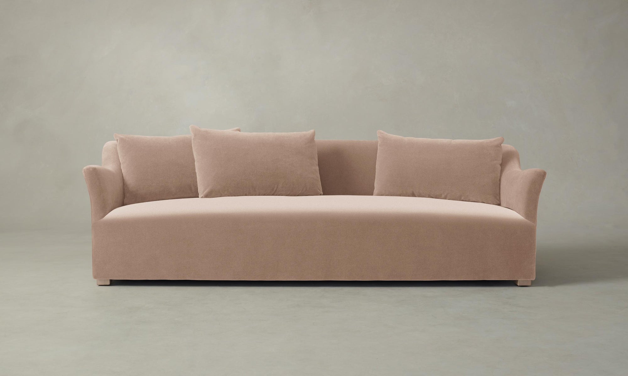 The Lenox Sofa - Performance Velvet Dusty Rose