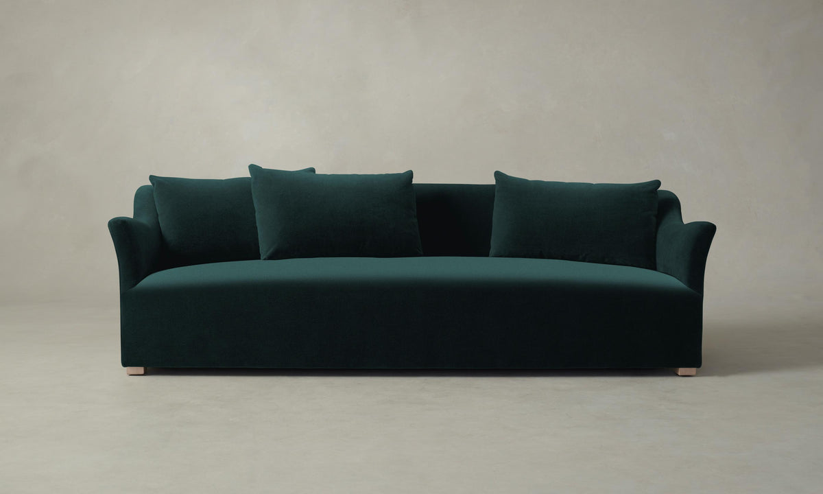 The Lenox Sofa - Performance Velvet Emerald