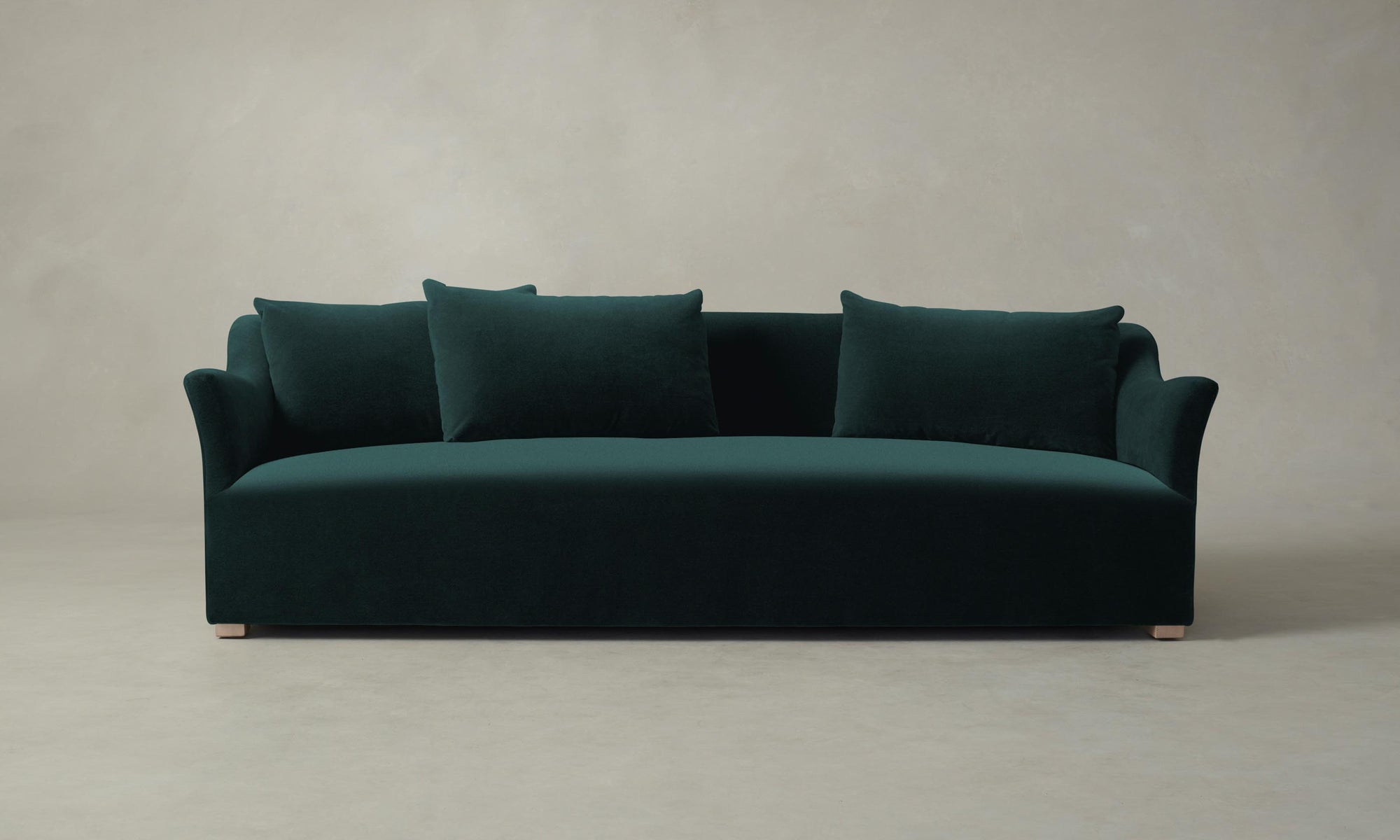 The Lenox Sofa - Performance Velvet Emerald