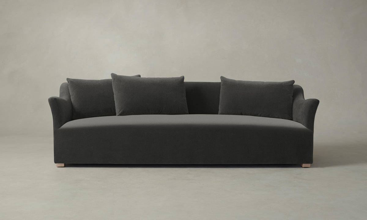 The Lenox Sofa - Performance Velvet Slate