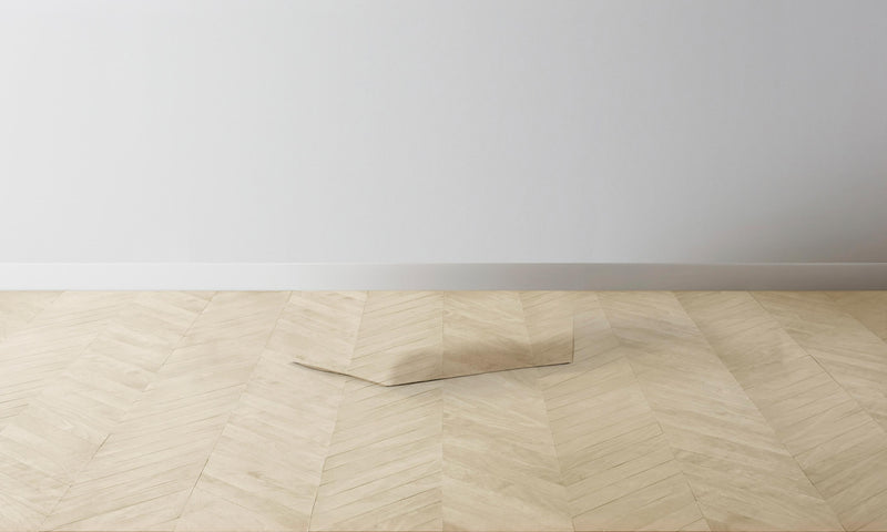 The Leonard Ottoman - Heritage Belgian Linen Egret