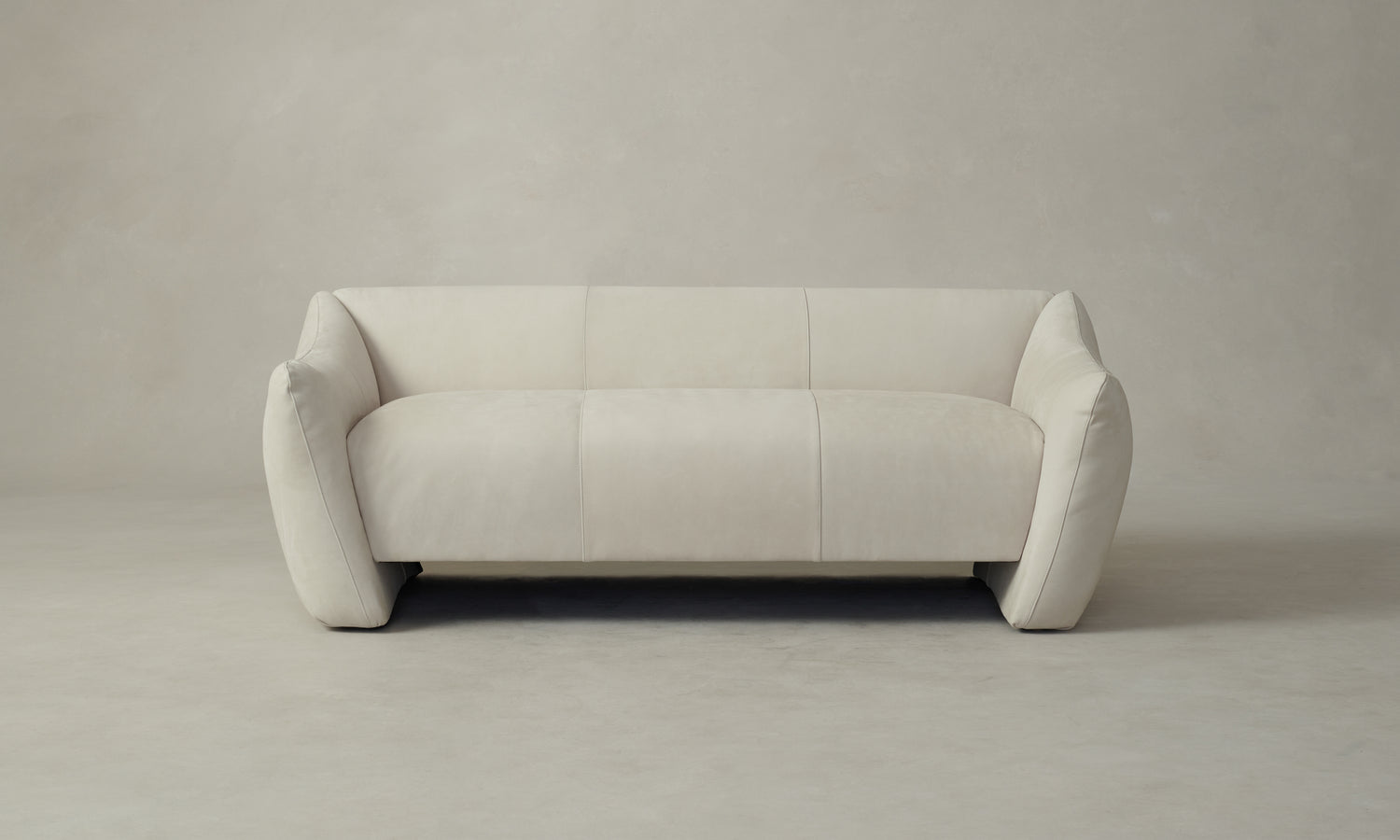 bond settee sofa in white leather