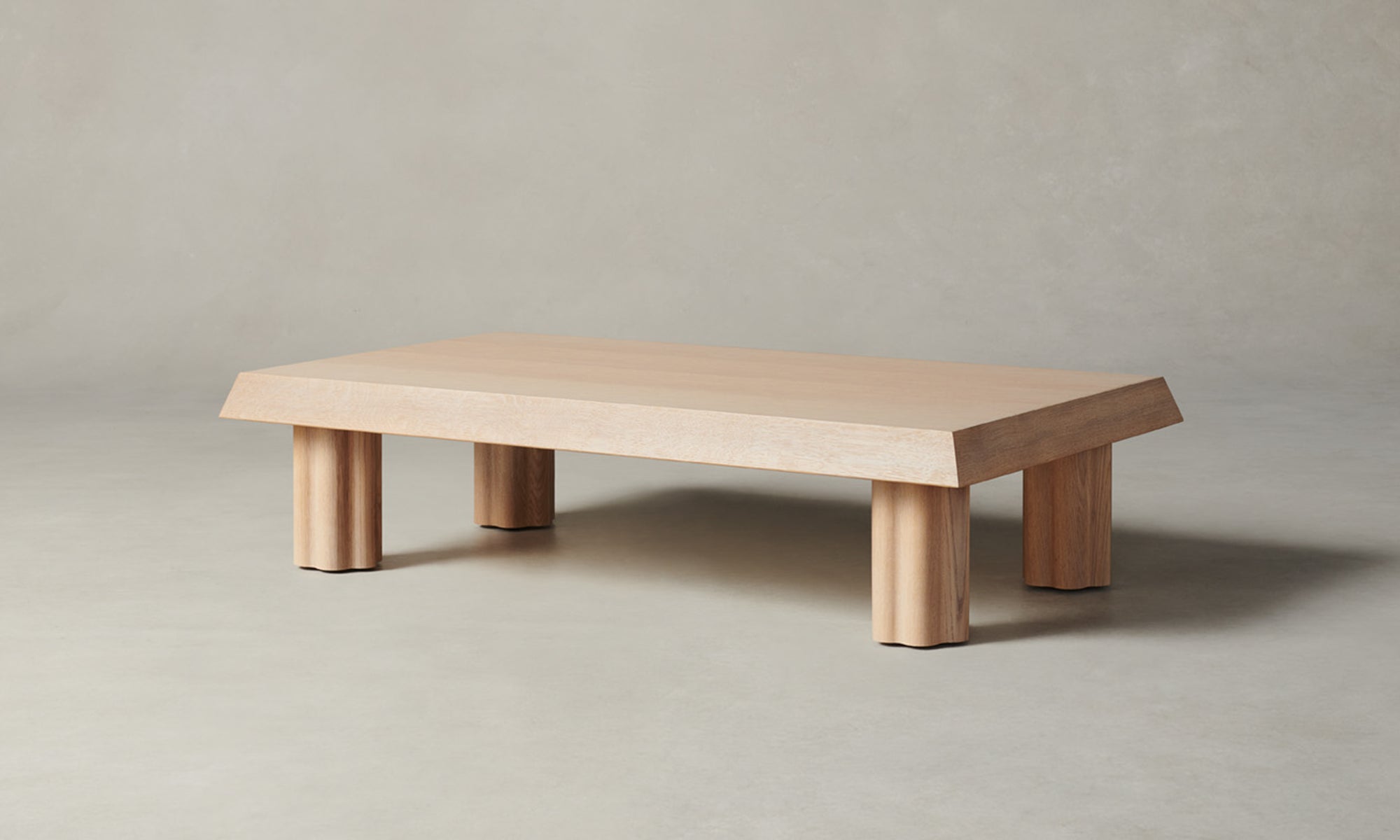 dean rectangular oak coffee table in light oak