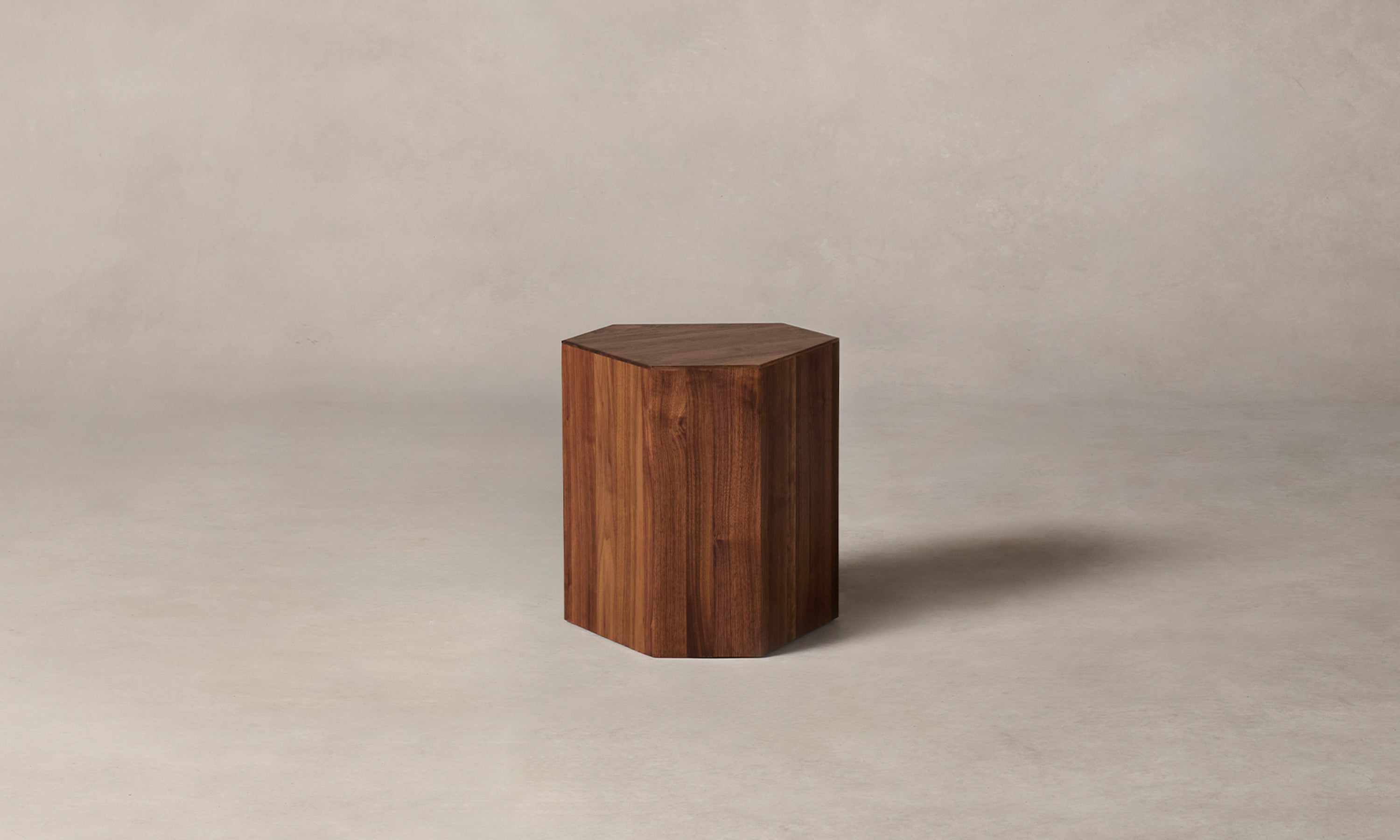 galerie wood plinth in walnut
