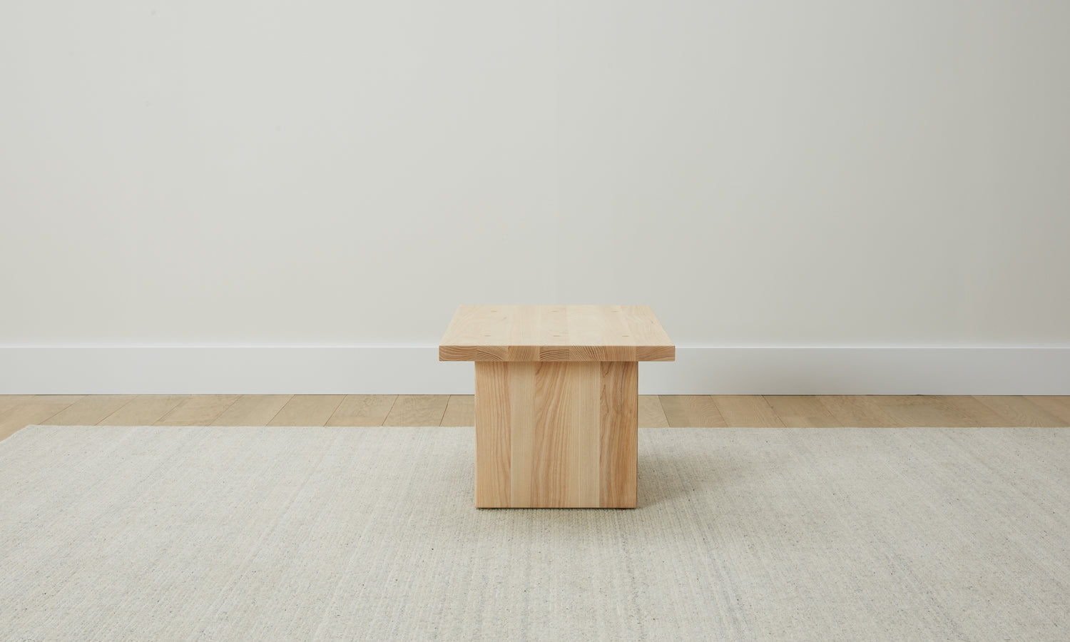 reyes wooden stool - side view