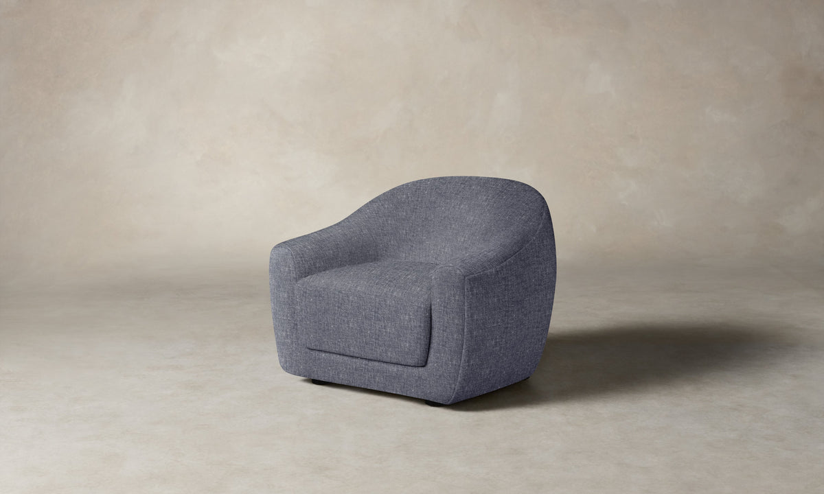 The Oliver Chair - Heritage Belgian Linen Lake