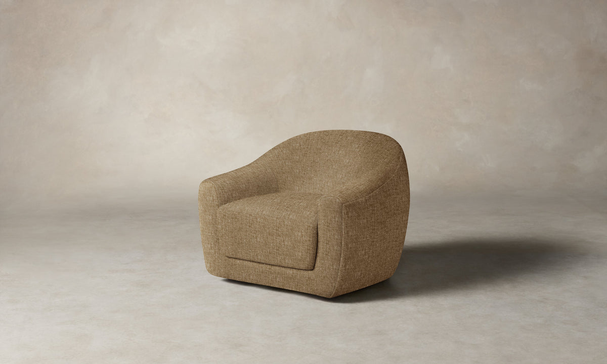 The Oliver Swivel Chair - Heritage Belgian Linen Chai