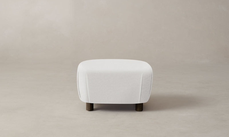 The Perry Ottoman - Italian Brushed Wool Vanilla