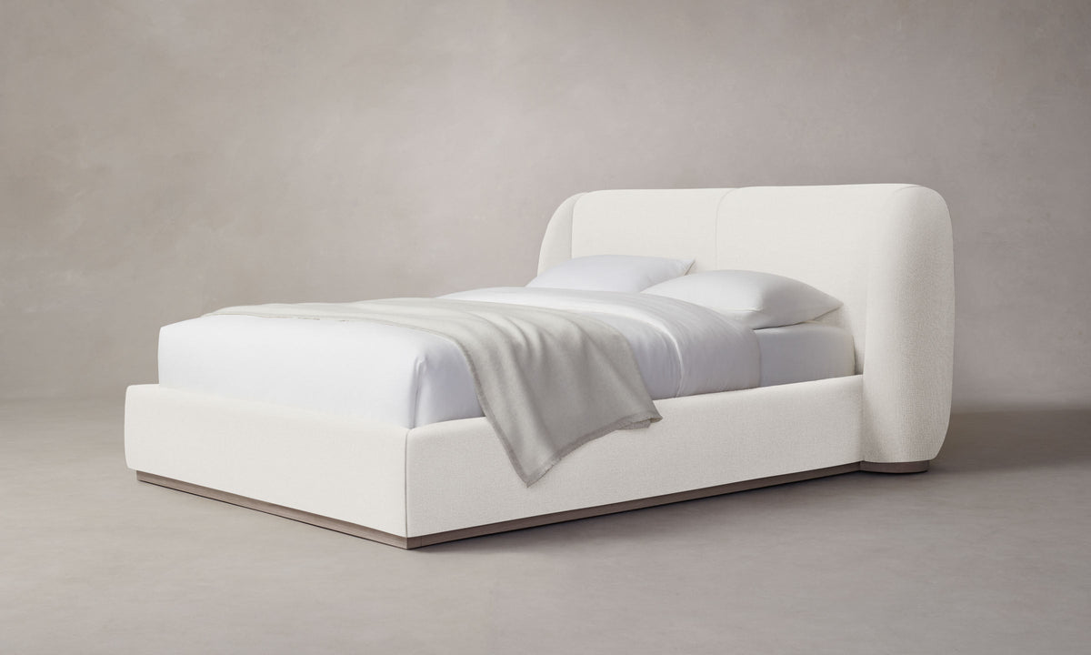 The Smith Bed - Italian Brushed Wool Vanilla