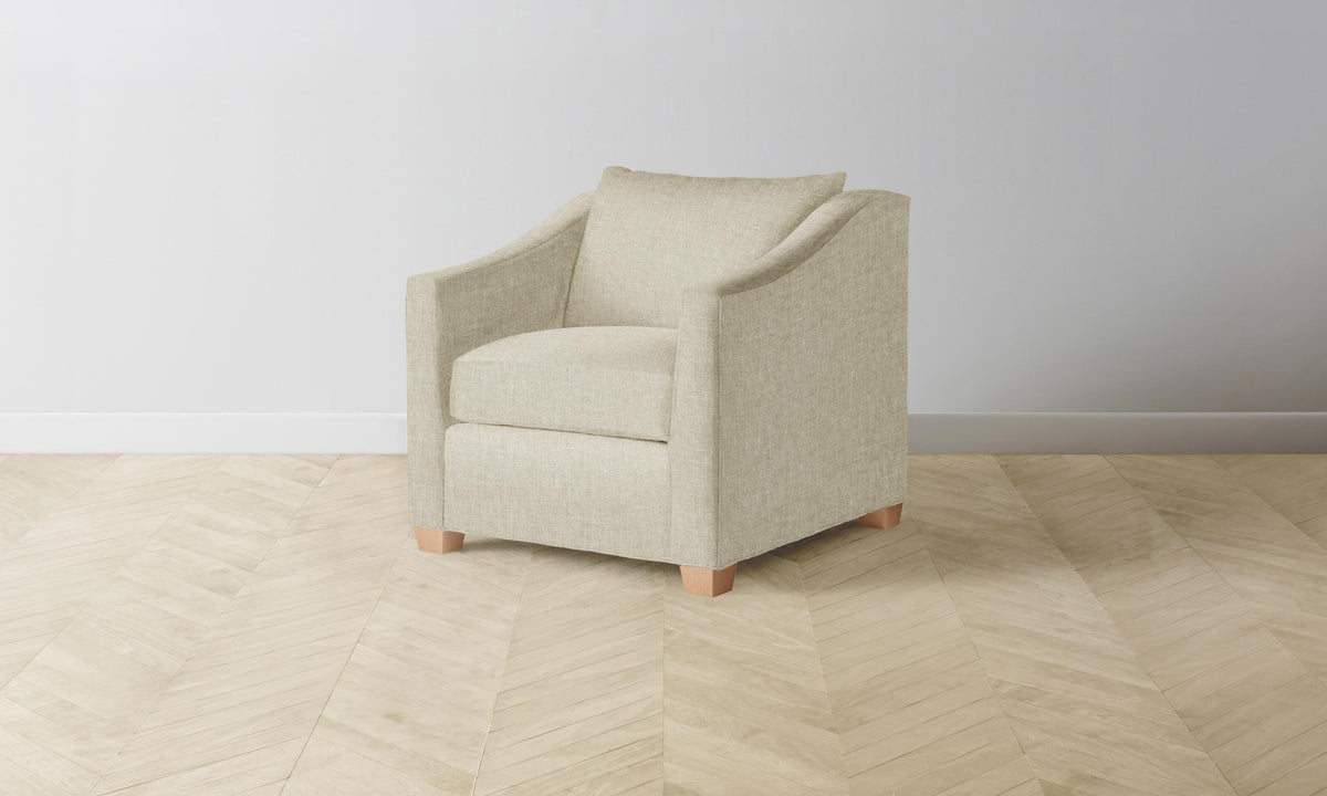 The Sullivan Chair - Heritage Belgian Linen Alder