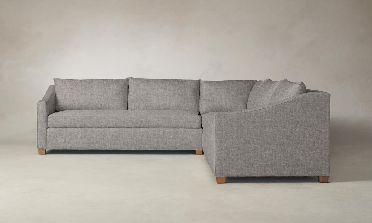The Sullivan Sectional - Heritage Belgian Linen Agate