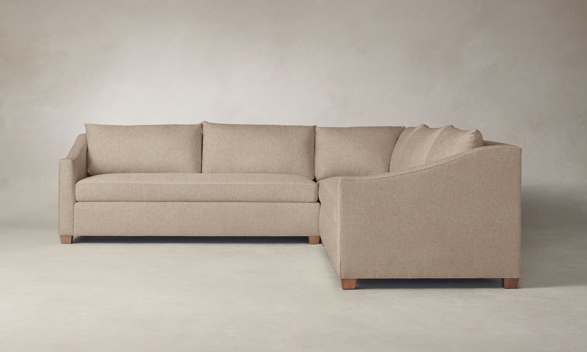The Sullivan Sectional - Italian Brushed Wool Fox