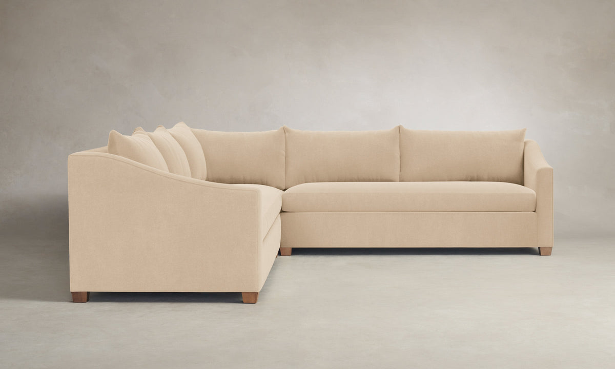 The Sullivan Sectional - Performance Velvet Butter