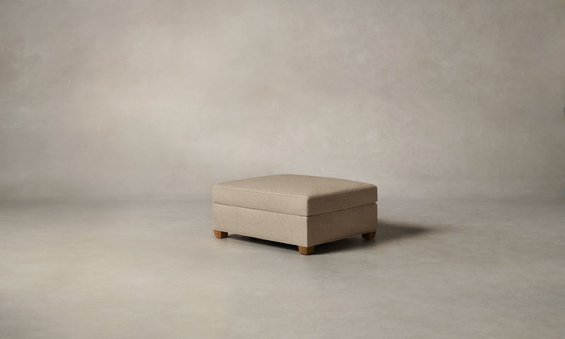 The Sullivan Ottoman - Italian Brushed Wool Fox