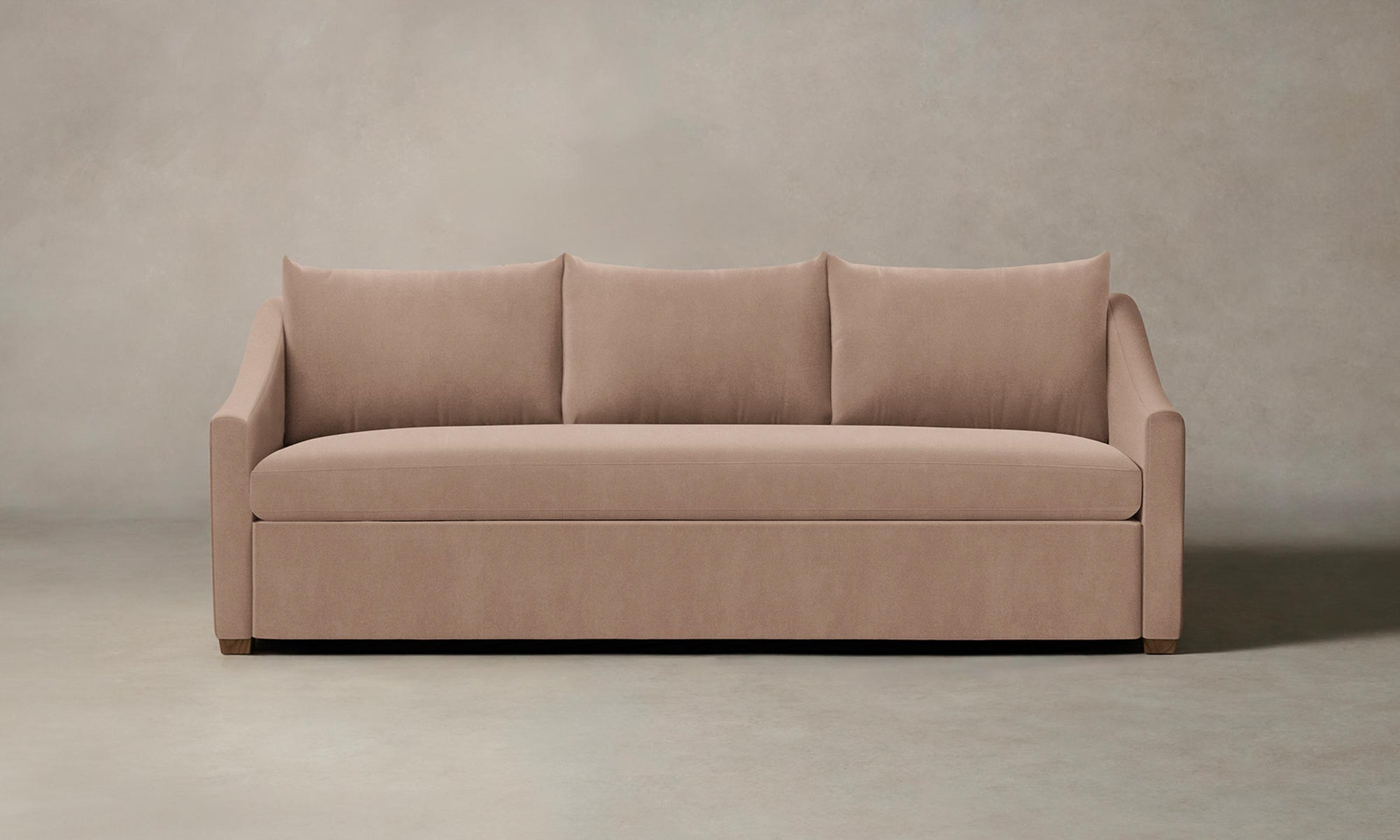 The Sullivan Sleeper Sofa - Performance Velvet Dusty Rose