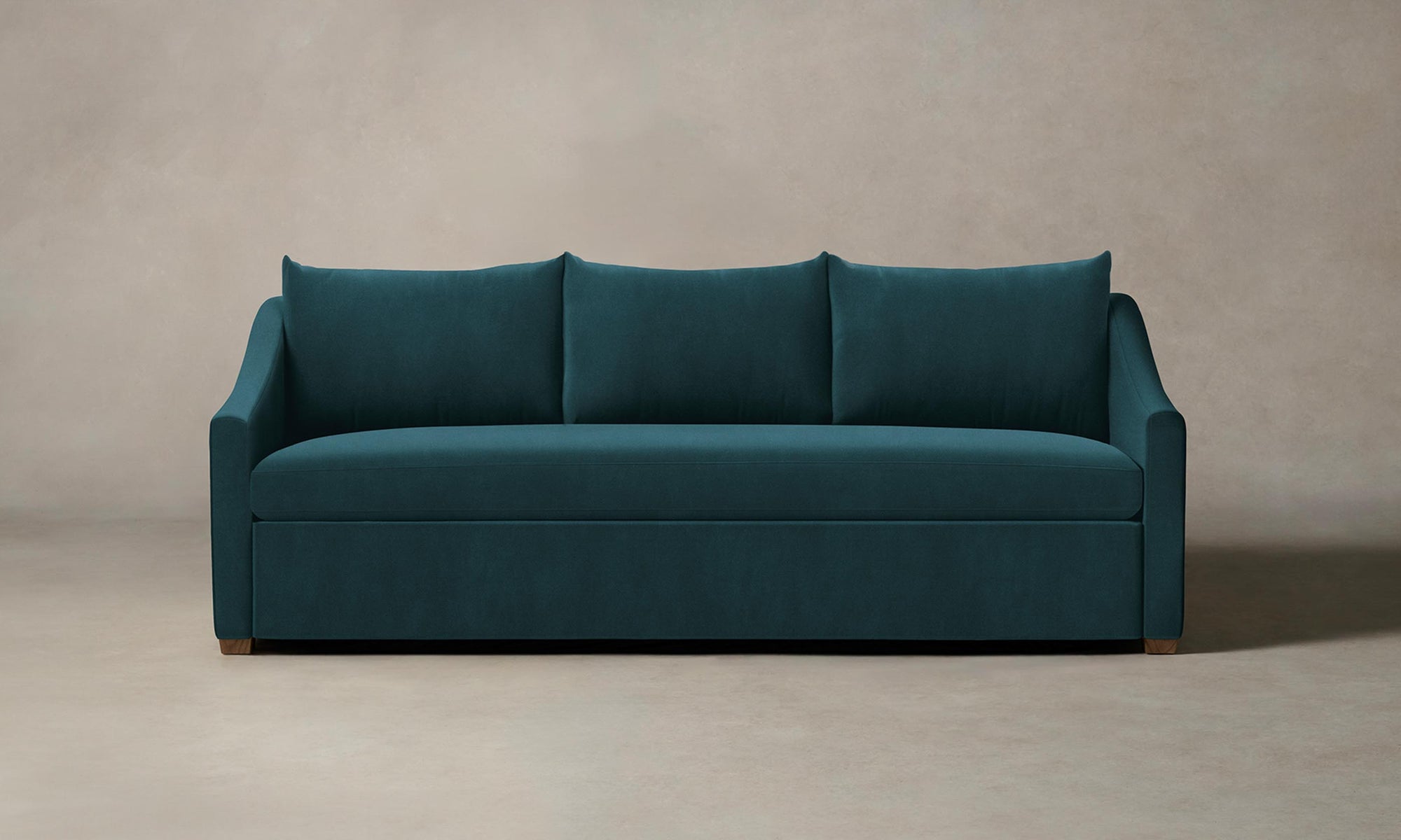 The Sullivan Sleeper Sofa - Performance Velvet Lagoon