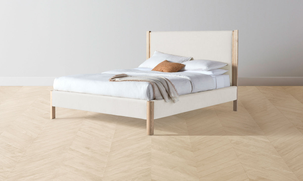 The Thompson Bed - Italian Brushed Wool Vanilla