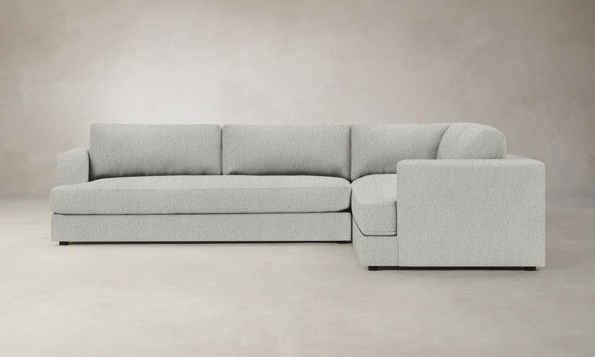 The Varick Sectional - Woolen Bouclé Cliff