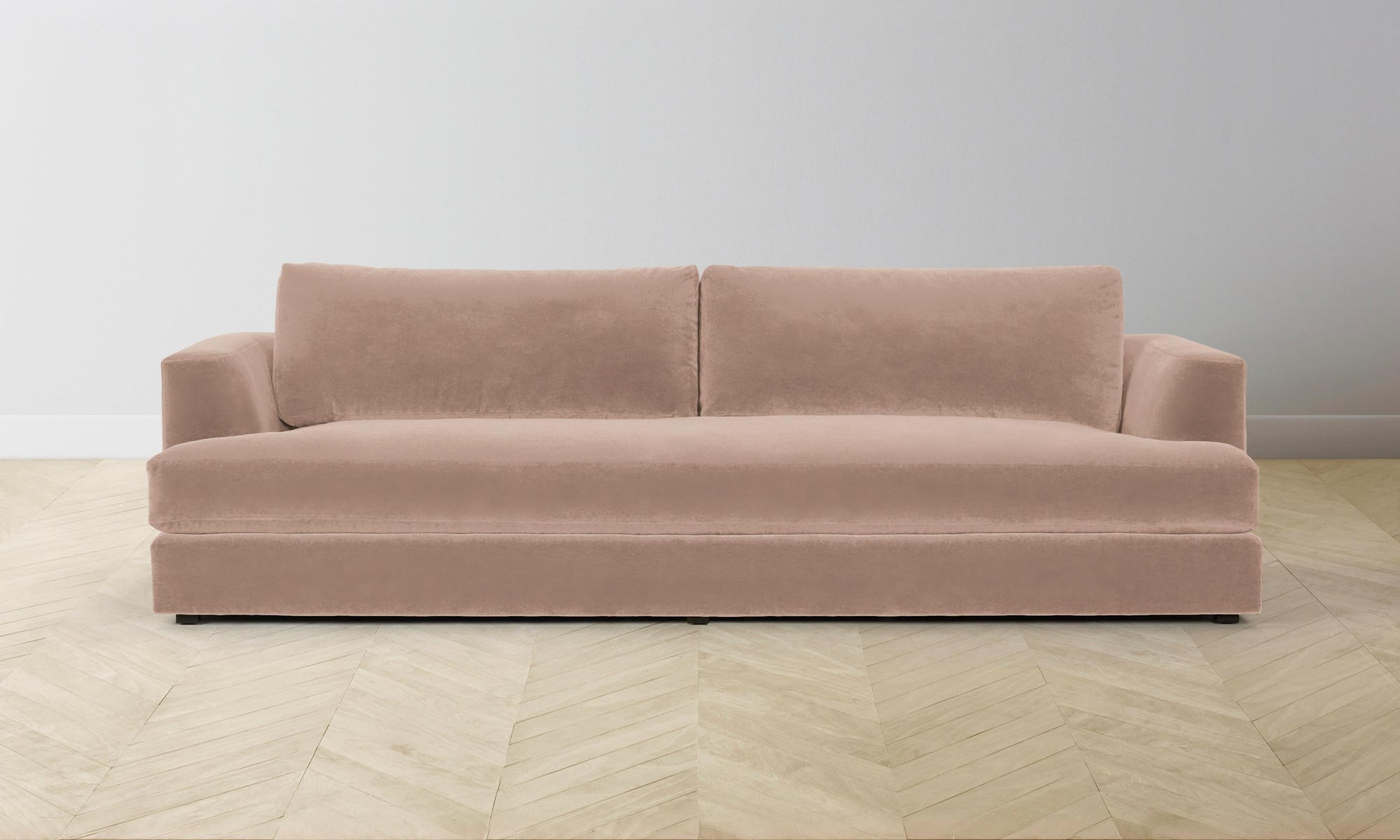 The Varick Sofa - Performance Velvet Dusty Rose