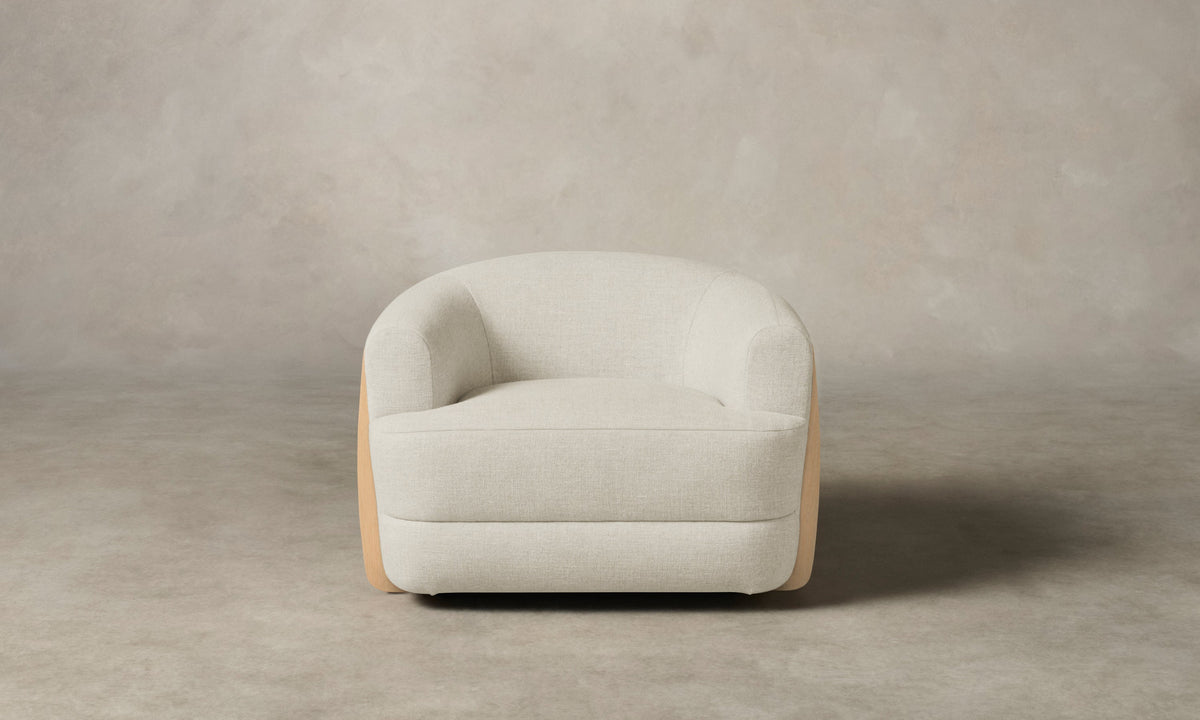 The Vera Swivel Chair - Performance Textural Weave Wisp