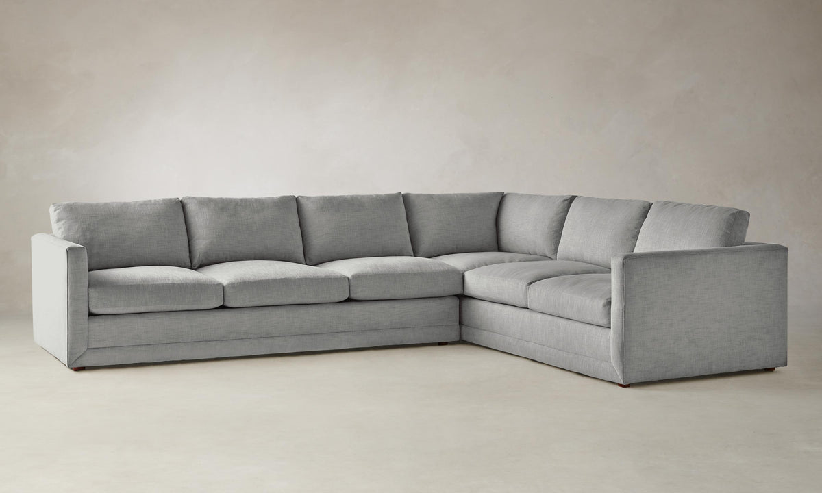 The Warren Sectional - Performance Linen Weave Cloud