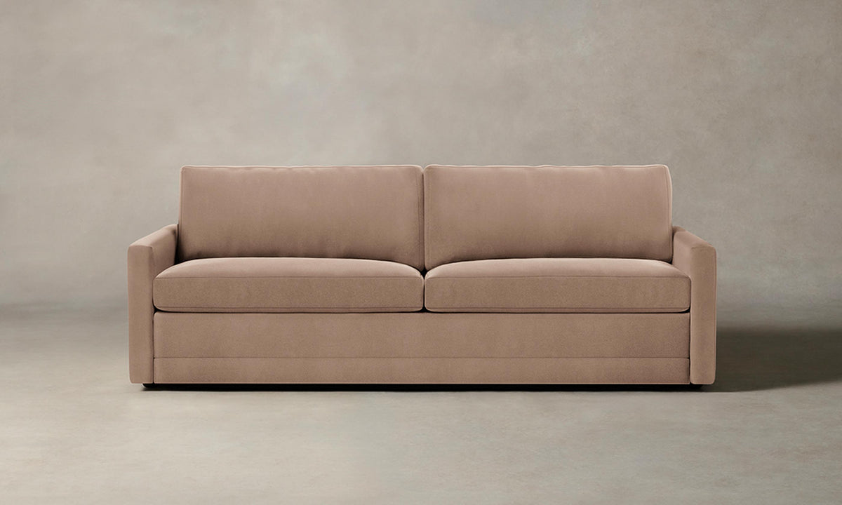 The Warren Sleeper Sofa - Performance Velvet Dusty Rose