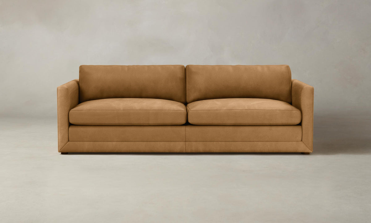 The Warren Sofa - Nubuck Leather Saddle