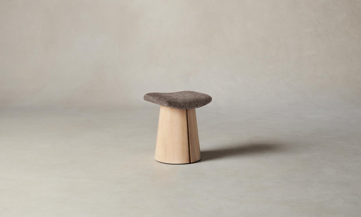 The Weston Stool - Heritage Belgian Linen Carob