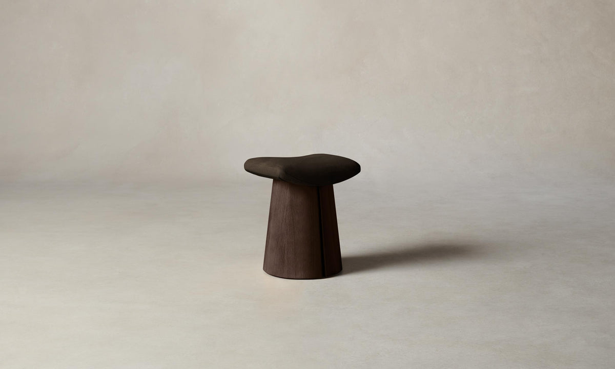 The Weston Stool - Nubuck Leather Espresso