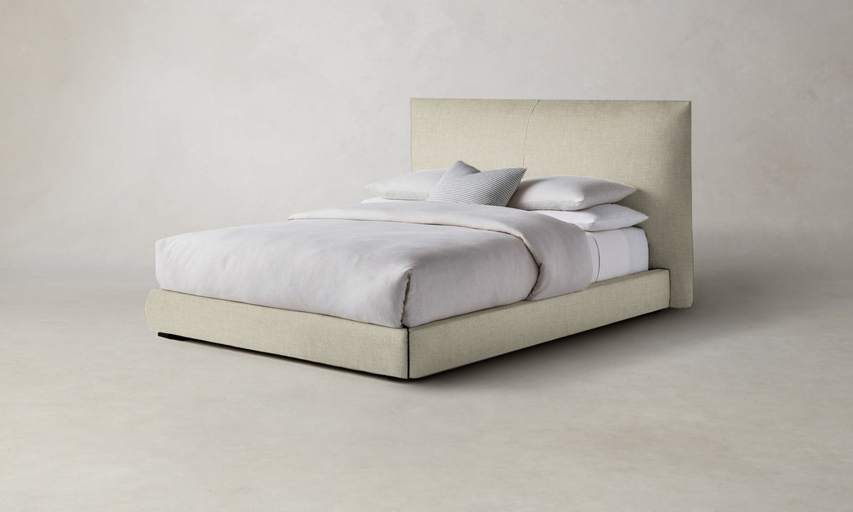 The Wythe Bed - Heritage Belgian Linen Alder