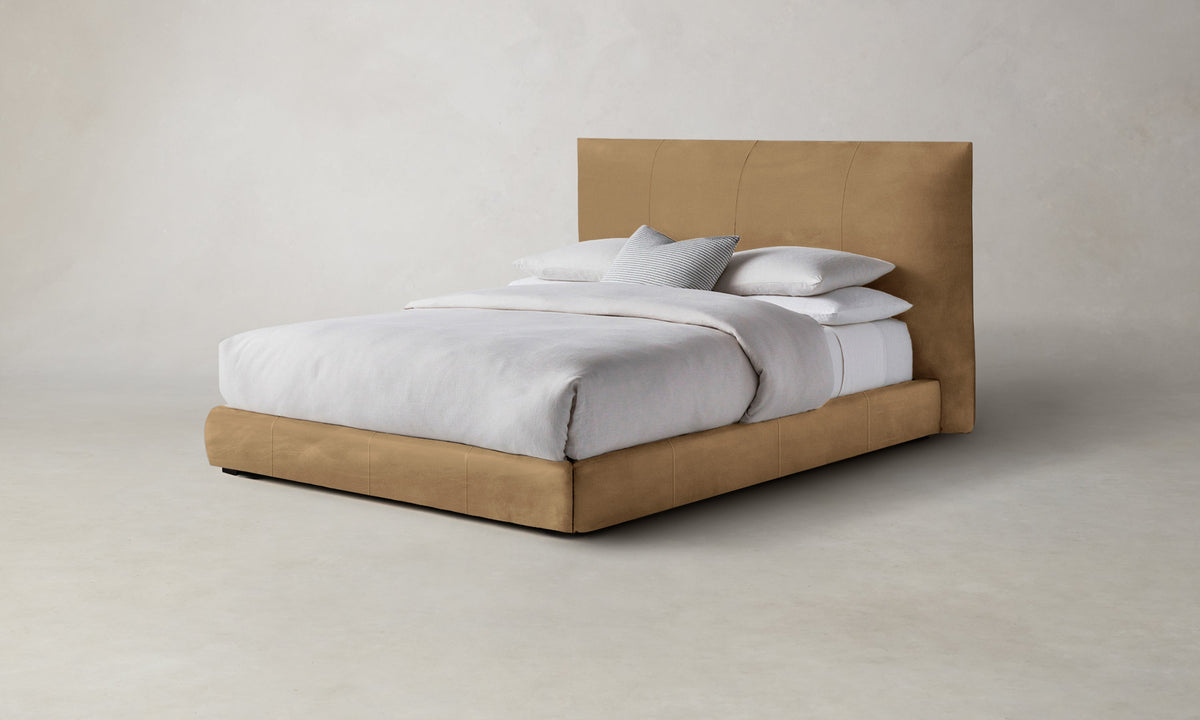 The Wythe Bed - Nubuck Leather Rye
